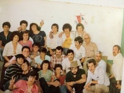 Asadero en el antiguo club, 1974.